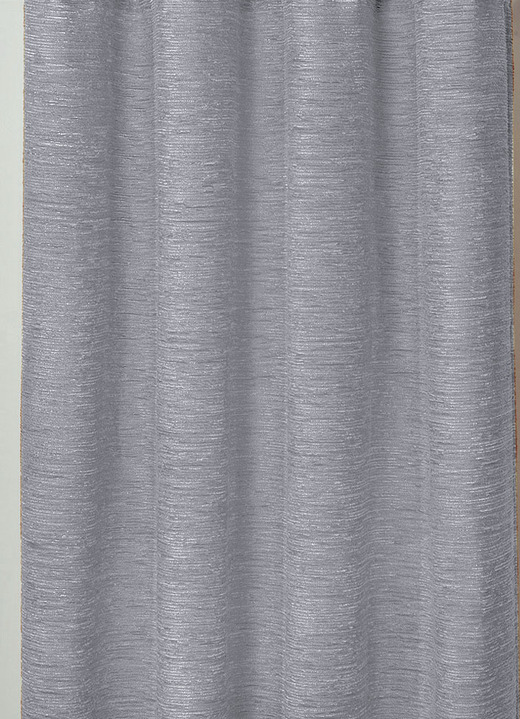 Klassisch - Übergardinen-Garnitur mit Universalschienenband, in Größe 750 (H150xB115 cm) bis 899 (2er-Pack Raffhalter, 60 cm), in Farbe HELLBLAU Ansicht 3