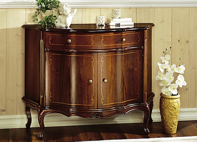 Sideboards & Kommoden - Kommode mit Intarsien-Arbeiten an den Fronten, in Farbe KIRSCHBAUM, in Ausführung Kommode, 1-türig Ansicht 3