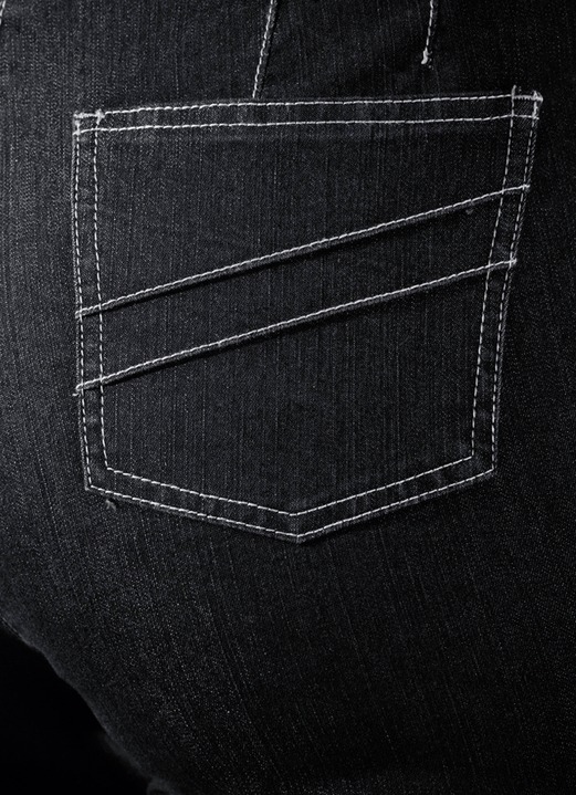 Hosen - Jeans mit angeschnittenem Bund Ansicht 5 Hosen - Jeans mit angeschnittenem Bund, in Größe 019 bis 096, in Farbe MITTELGRAU Ansicht 5