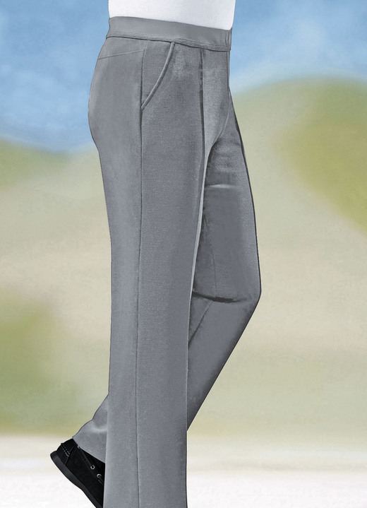 Hosen - „Klaus Modelle“-Schlupfhose mit breitem Dehnbund in 6 Farben, in Größe 024 bis 062, in Farbe DUNKELGRAU Ansicht 7