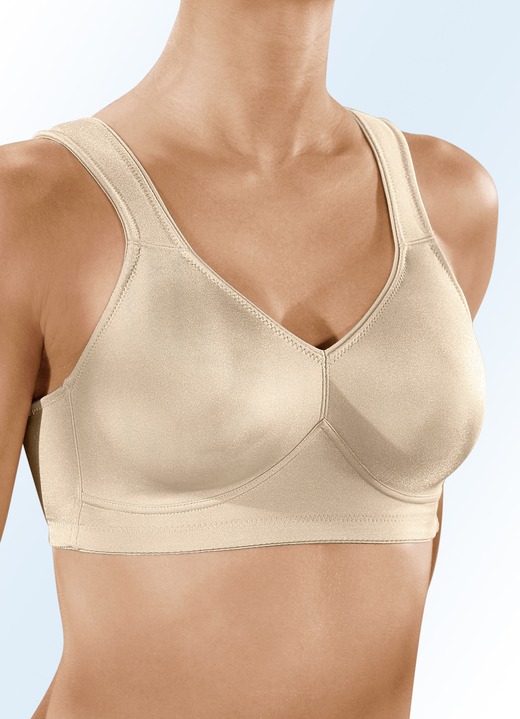 Soft-BH - Speidel Zweierpack BH mit doppelt vorgeformten Cups Ansicht 2 Soft-BH - Speidel Zweierpack BH mit doppelt vorgeformten Cups, in Größe 080 bis 105, in Cup B, in Farbe 1X WEISS, 1X Puder Ansicht 2
