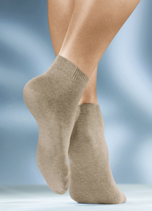 Strümpfe - Sechserpack Socken in verschiedenen Farbstellungen, in Größe 1 (Schuhgr.35-38) bis 3 (Schuhgr.43-46), in Farbe 6X WEISS Ansicht 7