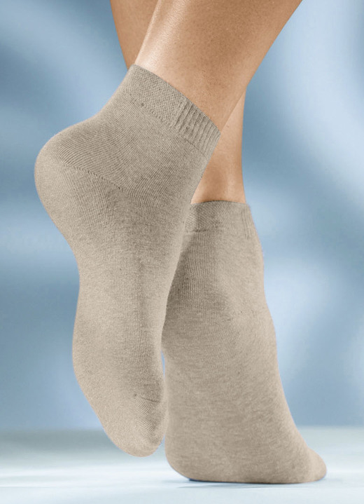 Strümpfe - Sechserpack Socken in verschiedenen Farbstellungen, in Größe 1 (Schuhgr.35-38) bis 3 (Schuhgr.43-46), in Farbe 6X WEISS Ansicht 6