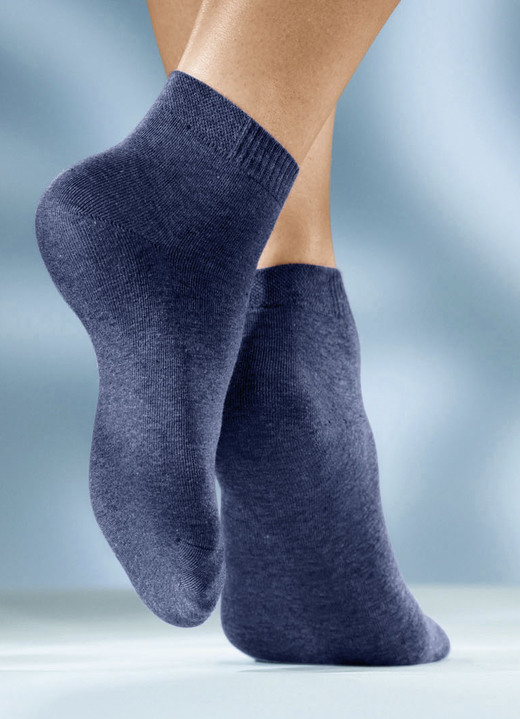 Strümpfe - Sechserpack Socken in verschiedenen Farbstellungen, in Größe 1 (Schuhgr.35-38) bis 3 (Schuhgr.43-46), in Farbe 6X WEISS Ansicht 4