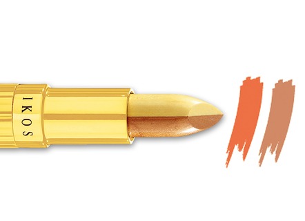 Körperpflege & Kosmetik - Ikos Duo Lippenstift, in Farbe LACHS-BRAUN