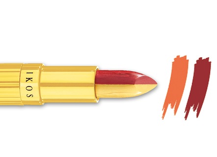 Körperpflege & Kosmetik - Ikos Duo Lippenstift, in Farbe LACHS-BRAUN