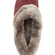 Hausschuhe - ELENA EDEN Hausschuh mit echtem Lammfellfutter, in Größe 036 bis 043, in Farbe MARINE-HELLGRAU – Farbe BORDEAUX-TAUPE – Ansicht 2
