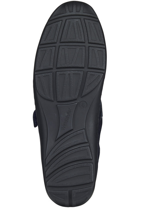 Komfortschuhe - Waldläufer, bequeme Damen-Slipper, Weite H, mit herausnehmbarem Fußbett, in Größe 3 1/2 bis 8, in Farbe WEISS-BUNT Ansicht 23