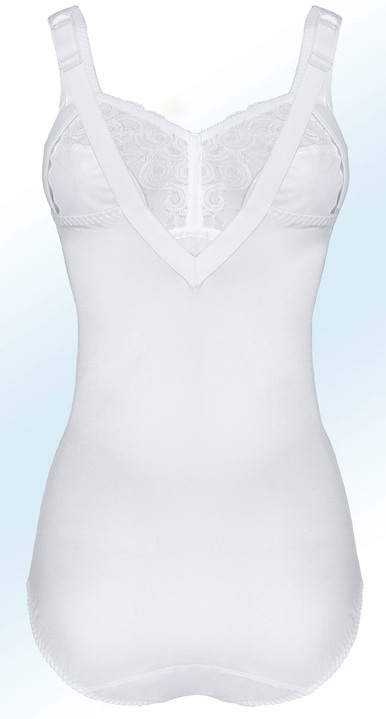 Korseletts - Swegmark of Sweden Hosenkorselett mit Elastikspitze Ansicht 4 Korseletts - Swegmark of Sweden Hosenkorselett mit Elastikspitze, in Größe 075 bis 105, in Cup E, in Farbe MARINE Ansicht 4