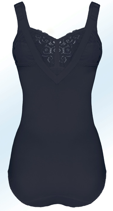 Korseletts - Swegmark of Sweden Hosenkorselett mit Elastikspitze Ansicht 4 Korseletts - Swegmark of Sweden Hosenkorselett mit Elastikspitze, in Größe 075 bis 105, in Cup C, in Farbe WEISS Ansicht 4