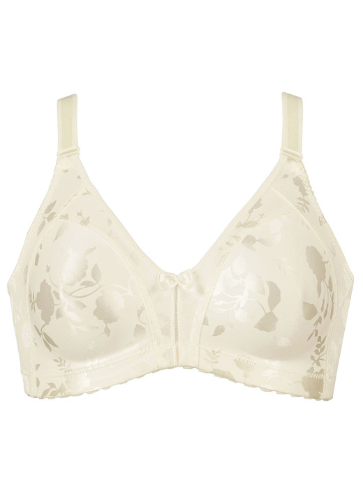 Soft-BH - Naturana Minimizer-BH mit dezent glänzendem Floraldruck, in Größe 075 bis 100, in Cup C, in Farbe WEISS Ansicht 9
