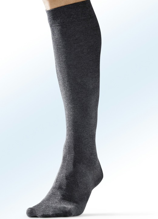 Unterwäsche - Viererpack Kniestrümpfe, uni, in Größe Gr: 1 (Schuhgröße 39-42) bis Gr: 2 (Schuhgröße 43-46), in Farbe 2X MARINE, 2X SCHWARZ Ansicht 1