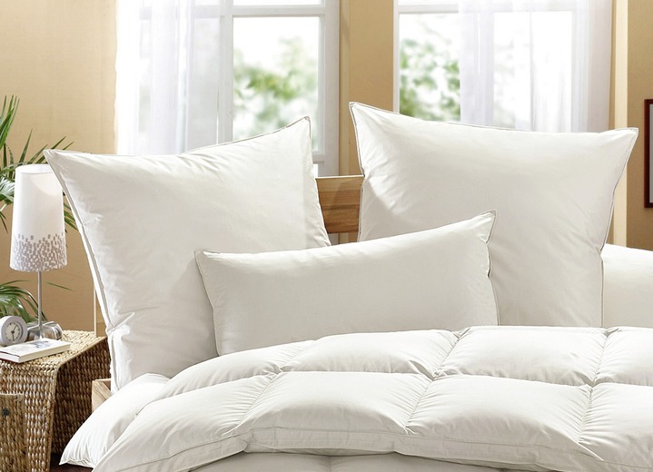 Bettwaren - Exklusiver Schlafkomfort: Moschus Royal Kissen von Häussling, in Größe 120 (Kissen 80/80 cm) bis 121 (Kissen 40/80 cm), in Farbe NATUR Ansicht 2