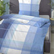 Bettwäschegarnituren - Bettwäsche-Garnitur Made in Germany, in Größe 112 (80x80 cm + 135x200 cm) bis 412 (2x80x80 cm + 2x135x200 cm), in Farbe BLAU