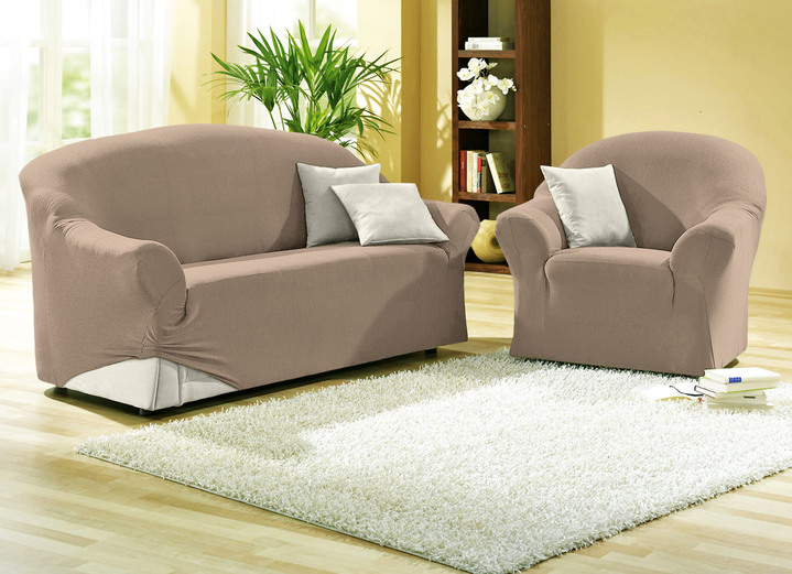 Sessel- & Sofaüberwürfe - Schützende Stretchbezüge für Sessel und Sofa, in Größe 101 (Sessel-Bezug) bis 108 (Hocker-Bezug), in Farbe BLAU Ansicht 21