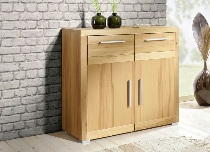 Sideboards & Kommoden - Kommode mit massiver Front , in Farbe KERNBUCHE, in Ausführung Kommode mit 2 Türen Ansicht 1