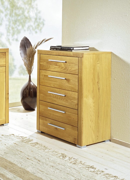 Sideboards & Kommoden - Kommode mit massiver Front, in Farbe WILDEICHE, in Ausführung Kommode mit 2 Türen Ansicht 3