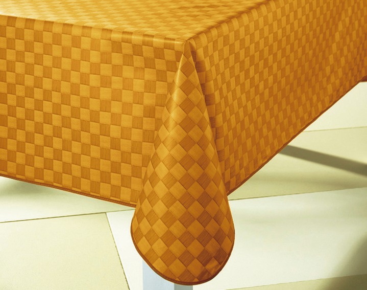 Tischdecken - Wachstischtuch in bewährter Qualität, in Größe 108 (Mitteldecke, 80/ 80 cm) bis 190 (Tischdecke oval, 140x190 cm), in Farbe TERRA Ansicht 1