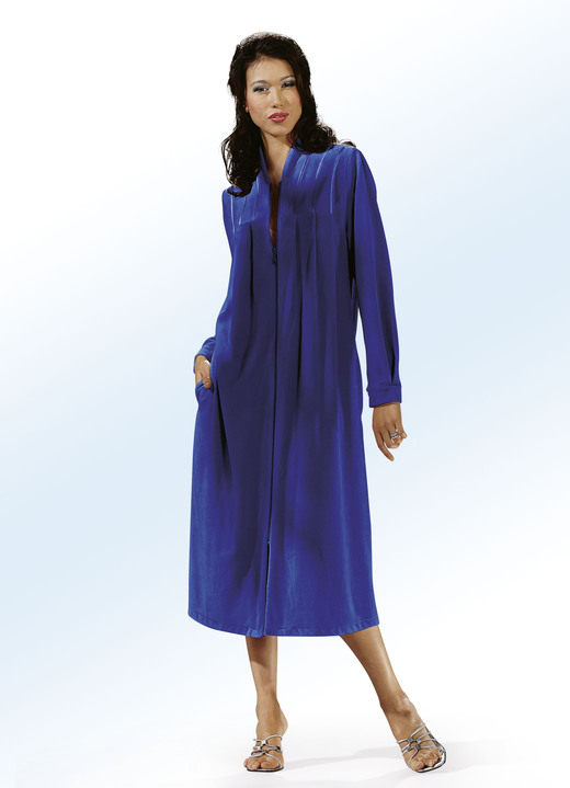 Hausmäntel - Hausmantel von COMODO, in Größe 038 bis 058, in Farbe ROYALBLAU Ansicht 1