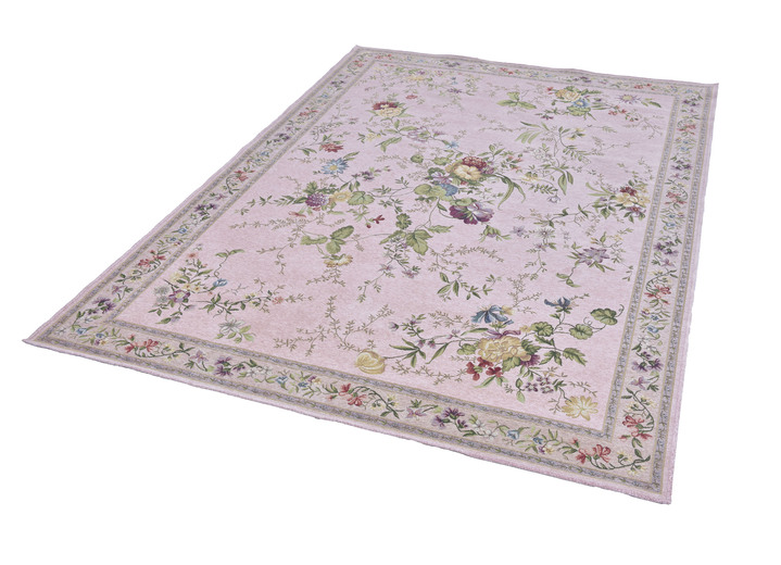 Klassisch - Gewebte Brücken und Teppiche, in Größe 103 (Brücke, 60x 90 cm) bis 309 (Bettumrandung:  2 Vorlegern, je 60x90 cm und 1 Läufer, 70x220 cm), in Farbe ROSÉ Ansicht 3