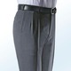 Herrenmode - „Klaus Modelle“-Hose mit weichem Griff in 4 Farben, in Größe 025 bis 110, in Farbe MITTELGRAU MELIERT – Farbe MITTELGRAU MELIERT – Ansicht 1