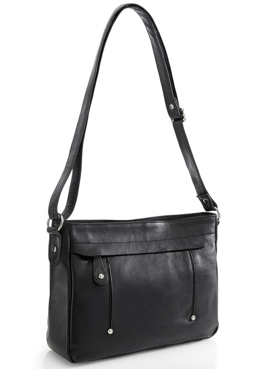 Mode - Laurina, Tasche, Damen, mit verstellbarem Umhängeriemen, in Farbe SCHWARZ Ansicht 1