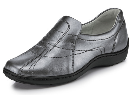 Waldläufer Slipper mit edlem Metallic-Schimmer