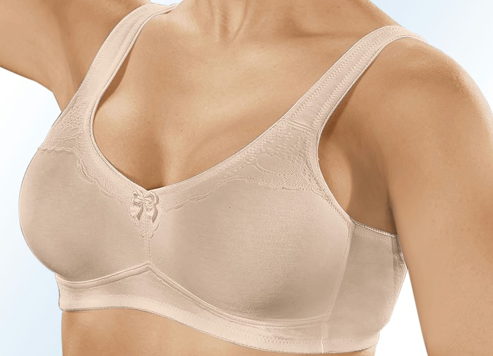 BHs - Naturana Zweierpack BH mit doppelt vorgeformten Cups Ansicht 7 BHs - Naturana Zweierpack BH mit doppelt vorgeformten Cups, in Größe 075 bis 105, in Cup C, in Farbe 2X WEISS Ansicht 7