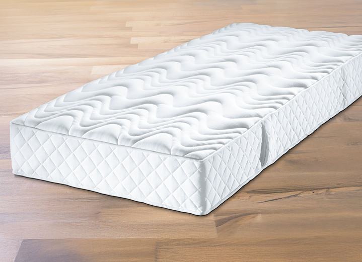 Matratzen & Bettrahmen - F.a.n.-7-Zonen-Matratze mit sehr guter Körperunterstützung, in Größe 130 (80/200 cm) bis 134 (140/200 cm), in Farbe WEISS, in Ausführung 7-Zonen-Bonnellfederkern-Matratze Ansicht 1