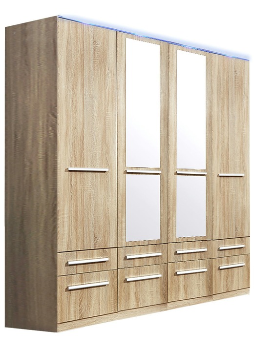 Schlafzimmerschränke - Drehtürenschränke mit kunststoffbeschichteter Oberfläche Ansicht 9 Schlafzimmerschränke - Drehtürenschränke mit kunststoffbeschichteter Oberfläche, in Farbe KERNBUCHE, in Ausführung Drehtürenschrank, 1-türig Ansicht 9