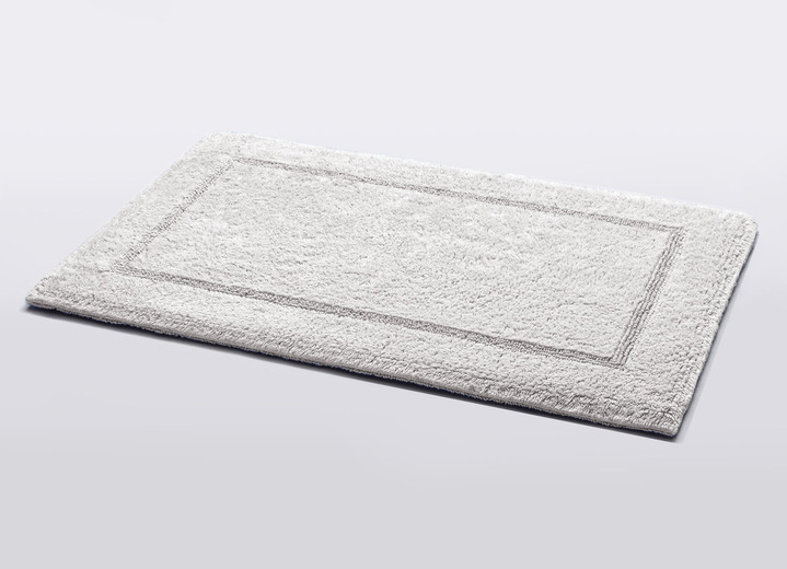 Badgarnituren - Bad-Wendegarnitur aus 100% Baumwolle, in Größe 100 (Vorleger halbrund, 50x 80 cm) bis 110 (Hänge WC Garnitur, 2-teilig), in Farbe GELB Ansicht 2