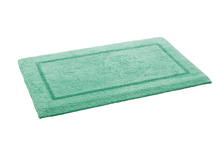 Badgarnituren - Bad-Wendegarnitur aus 100% Baumwolle, in Größe 100 (Vorleger halbrund, 50x 80 cm) bis 110 (Hänge WC Garnitur, 2-teilig), in Farbe GELB Ansicht 15