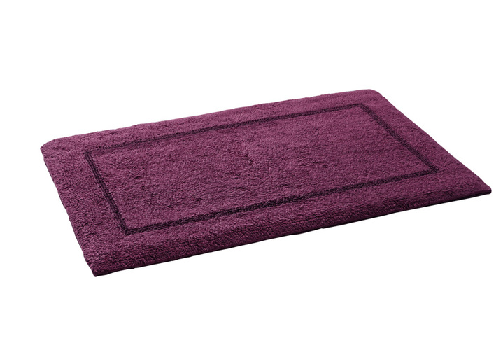 Badgarnituren - Bad-Wendegarnitur aus 100% Baumwolle, in Größe 100 (Vorleger halbrund, 50x 80 cm) bis 110 (Hänge WC Garnitur, 2-teilig), in Farbe HELLBLAU Ansicht 9