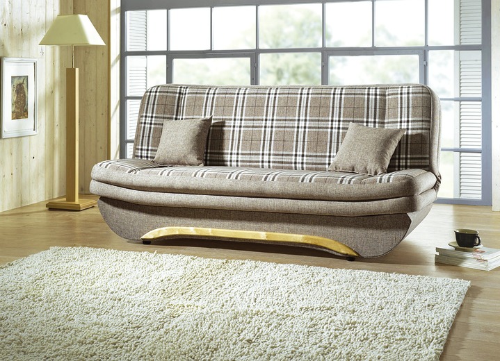 Schlafsofas - Schlafsofa mit komfortabler Federkern- und Schaumstoffpolsterung, in Farbe BRAUN Ansicht 1
