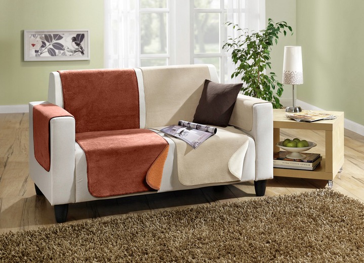 - Wende-Sessel-,Couch- und Armlehnenschoner, in Größe 102 (Sesselschoner, 50x200 cm) bis 865 (2 Armlehnenschoner, 50x 70 cm), in Farbe CREME