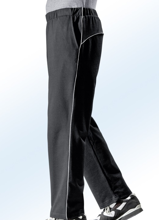 Sport- & Freizeitmode - Freizeithose mit Zierpaspeln Ansicht 2 Sport- & Freizeitmode - Freizeithose mit Zierpaspeln, in Größe 023 bis 062, in Farbe MARINE Ansicht 2
