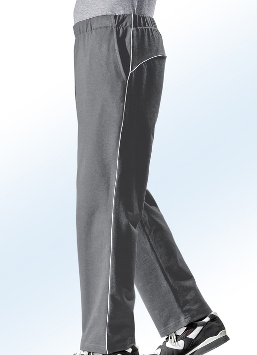 Sport- & Freizeitmode - Freizeithose mit Zierpaspeln Ansicht 3 Sport- & Freizeitmode - Freizeithose mit Zierpaspeln, in Größe 023 bis 062, in Farbe MARINE Ansicht 3