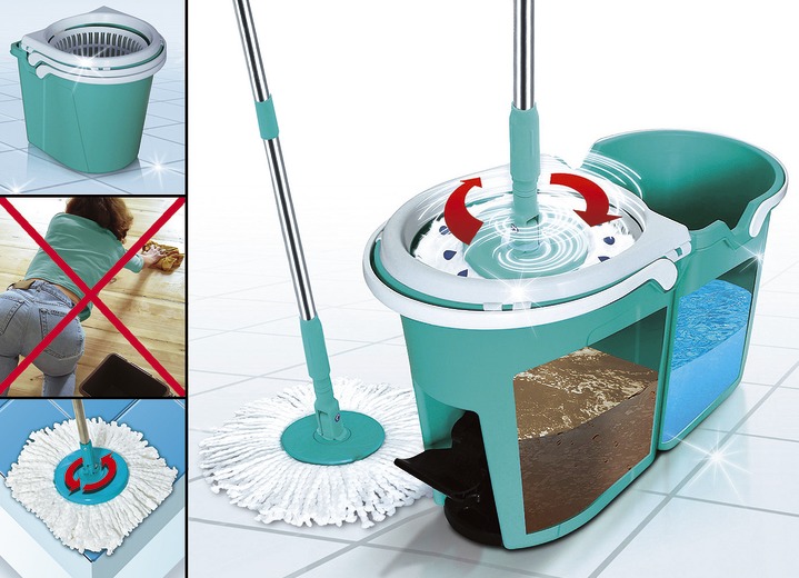 - Clever Spin® Bodenwisch-System, in Farbe TÜRKIS Ansicht 1