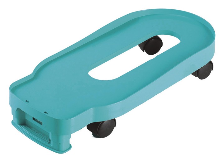 Zubehör - Rollwagen für den Clever Spin® Bodenwischer, in Farbe TÜRKIS