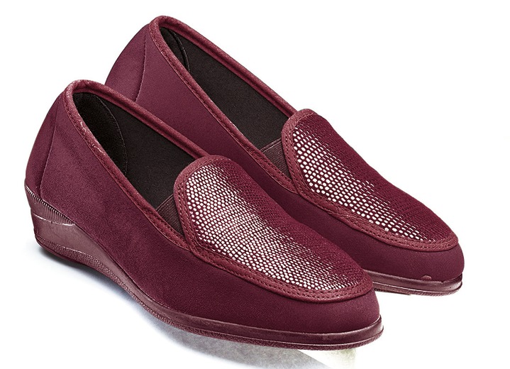 Komfortschuhe - Mokassin in eleganter Krokooptik, in Größe 036 bis 042, in Farbe MARINE Ansicht 4