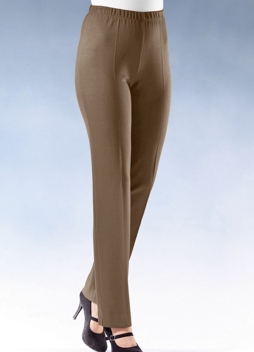 Klaus Modelle - Hose in 9 Farben, in Größe 019 bis 245, in Farbe NUGATBRAUN Ansicht 1