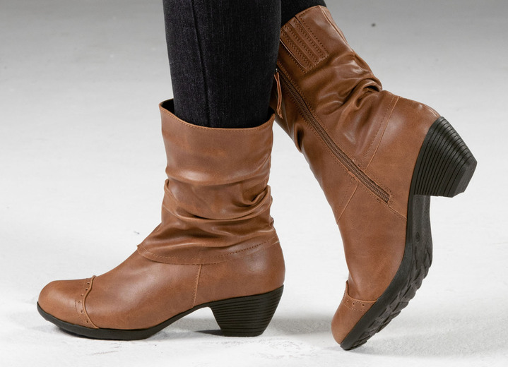 Stiefel & Stiefeletten - Andrea Conti, modische Damen-Stiefeletten, Winterschuhe, mit Reißverschluss, in Größe 036 bis 042, in Farbe SCHWARZ Ansicht 9