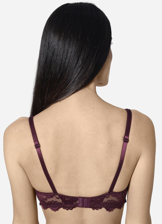 BHs - Sassa Zweierpack Bügel-BH aus Elastikspitze, in Größe 075 bis 100, in Cup C, in Farbe 1X ZARTAPRICOT, 1X SCHWARZ Ansicht 19