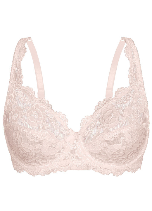 BHs - Sassa Zweierpack Bügel-BH aus Elastikspitze, in Größe 075 bis 100, in Cup B, in Farbe 1X WEINROT, 1X PUDER Ansicht 7