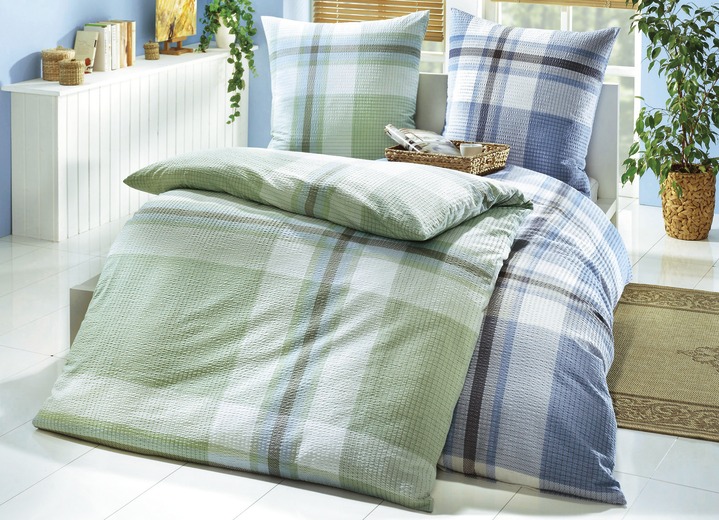 Bettwäschegarnituren - Bügelfreie Bettwäsche-Garnitur aus dem Hause Biberna, in Größe 112 (80/80 cm + 135/200 cm) bis 115 (80/80 cm + 155/220 cm), in Farbe BEIGE Ansicht 3