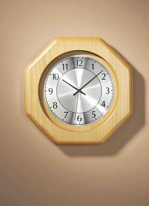 Uhren - Wanduhr mit Funkwerk, in Farbe KIRSCHBAUM Ansicht 3