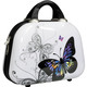 Reisen - Beautycase Butterfly mit unterteiltem Innenfach, in Farbe WEISS-BUNT – Farbe WEISS-BUNT – Ansicht 1