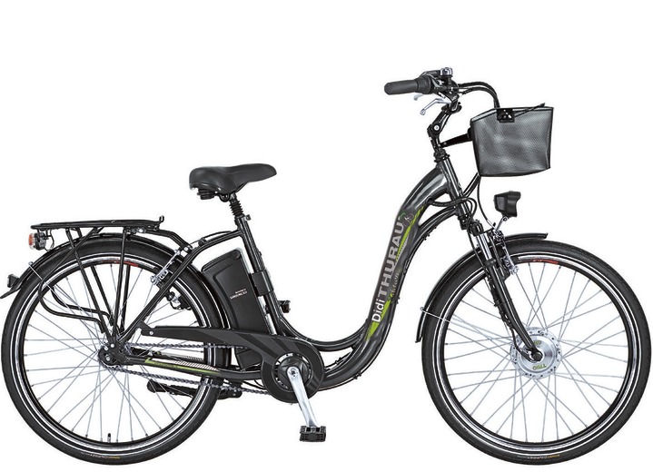 Mobilität - Akku-Fahrrad - von Radsportprofi Didi Thurau mitentwickelt, in Farbe GRAU, in Ausführung bis zu 70 km Reichweite Ansicht 1