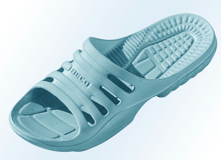 Bademode - Badeschuhe mit Massage-Fußbett, in Größe 036 bis 046, in Farbe SCHWARZ Ansicht 4