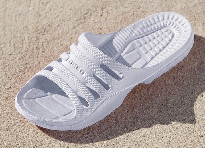 Bademode - Badeschuhe mit Massage-Fußbett, in Größe 036 bis 046, in Farbe SCHWARZ Ansicht 3